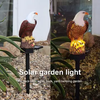מופעל סולארית LED אורות גן נשר חיה פיות מנורות דשא מנורה סולרית ייחודית חיצונית קישוט מנורות עמיד למים אורות אז R0O9