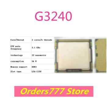 חדש מיובא המקורי G3240 3240 מעבד ליבה כפולה ארבע חוט 1155 3.1 GHz 54W 22nm DDR3 DDR4 אבטחת איכות