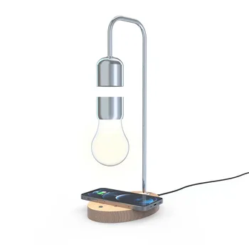 אטמוספרות הכבידה LED צפה המנורה המרחף הנורה LED עם בקרת מגע וגם טעינה אלחוטית