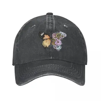 פרפר בפריחה II כובע בוקרים חדש בכובע ספורט כובעים אופנתיים, כובעי נשים, גברים
