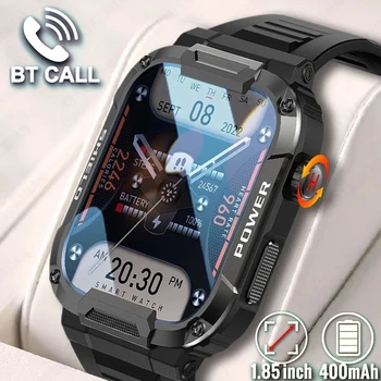 חדש בחוץ Smartwatch הקול עוזר מוניטור, לחץ דם כושר ספורט שעונים עמיד למים שעון חכם גברים עבור אנדרואיד IOS