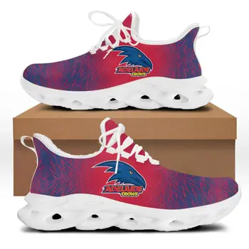 אדלייד עורבים כדורגל אוסטרלי דירות נעלי Mens Womens ספורט נעלי ריצה באיכות גבוהה DIY נעלי ספורט התאמה אישית של הנעל