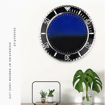 בית השעון קוורץ סימולציה שקט שעון קיר זוהר שעון קיר מתכת שעון קיר דקורטיבי שעון קיר מודרני קישוט הבית