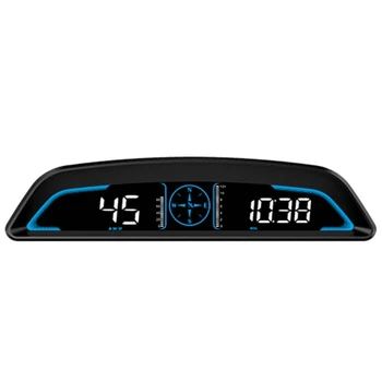 המכונית האד הראש-תצוגת LED-GPS מהירות מצפן-מד מרחק השמשה מקרן מעל למהירות אזעקה עייפות בנהיגה תזכורת
