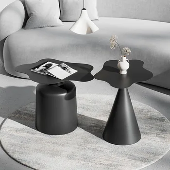 מודרני ענן תה קפה ספה שולחן צד ברזל אמנות מעצב סדיר הוואבי-סאבי מינימליסטי נייד מדף אחסון רהיטים