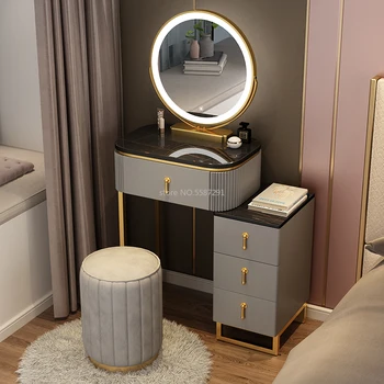 מודרני איפור שידת איפור מראה חדר השינה אחסון אור הקבינט שולחנות מחשב שולחן איפור לאדן Vestidores רומא רהיטים