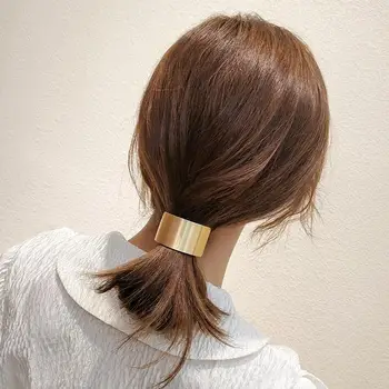 יפנית תוספות לשיער הרוח הקרה מתכת גיאומטריות שיער החבל באינטרנט סלבריטאים פשוט המזג וקר שיער הלהקה לקשור את השיער גומי Ba