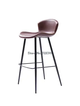 נירוסטה בר הכיסא המודרני ביתיים פשוטים גבוהה כיסא בר שרפרף אור יוקרה בר כיסא בר הכיסא מינימליסטי בר הכיסא