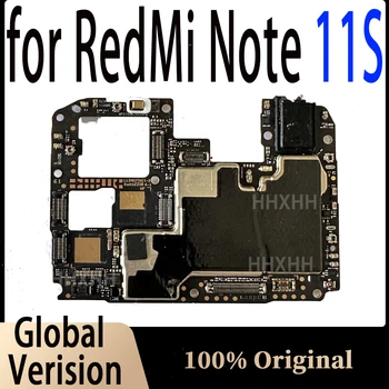 לוחות האם MB עבור Redmi הערה 11S Mainboard PCB מודול 128GB המקורי סמארטפון לוגיים. הגירסה העולמית נבדקו באופן מלא