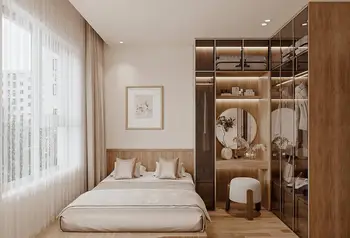 חדר שינה מודרני רהיטים בגדים ארון הבגדים ללכת ארון עם שולחן איפור
