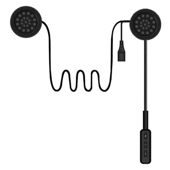 1Set MH01 אופנוע Bluetooth אחריות חברתית הקסדה אוזניות שחור ABS הקסדה מיקרופון אוזניות