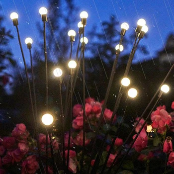 צבעוני LED שמש גחליליות אור חוטי חינם עמיד למים הדשא אור קישוט הגן