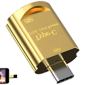 הטלפון לזיכרון כרטיס מתאם USB C S D קורא כרטיס מתאם USB 2.0 Type C מתאם להעביר בקלות תמונות, קבצי מוזיקה הכנס