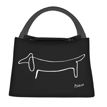 פאבלו פיקאסו תרמי מבודד תיק אוכל כלב גוש יצירות אמנות נייד צהריים לשאת חוצות פיקניק, אחסון ארוחה מזון תיבת
