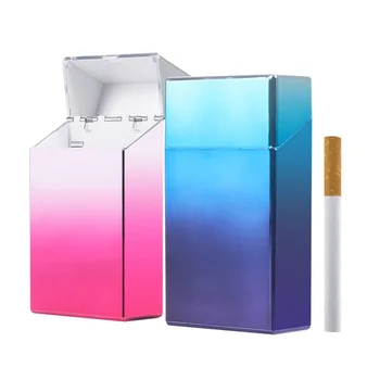 צבעוני סלים רב קופסת הסיגריות בעל הכספת מיכל טבק מקרה תיבת שיפוע סיגריה התיבה במקרה סיגריה תיבת אחסון מקרה