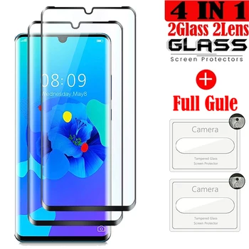 3D מלא Gule זכוכית מחוסמת עבור Huawei P30 Pro פיצוץ הוכחה מגן מסך עבור Huawei P30 המצלמה Pro זכוכית P30 Pro