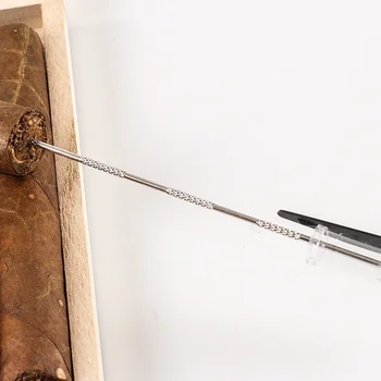 נייד נירוסטה סיגר לצייר משפר כלי העט בצורת סיגר בעל מחט