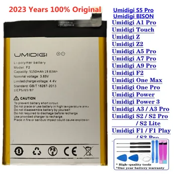 2023 סוללה מקורית עבור UMI Umidigi F1 לשחק F2 A7 A9-A5, A3 A1 Pro Z2 Z לגעת אחד מקס פרו כוח 3 S2 Pro Lite S3 S5 ביזון