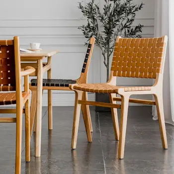 יד מודרני כסאות אוכל עץ חיצוניים משתה חתונה מבטא כיסא חוף פטיו Silla Comedor מרפסת ריהוט GS50DC