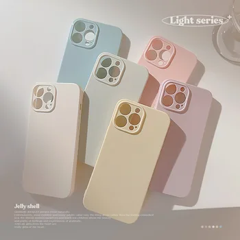 רטרו צבע טהור אנטי ליפול טלפון נייד case for iphone 14 13 12 11 Pro מקס אווטאר מגן סיליקון רך פגז