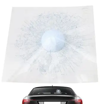 הכדור פוגע הרכב מדבקה 3D מסובך סימולציה סטריאו מדבקות רכב מצחיק מדבקות דבק עצמי עמיד למים רכב מדבקות על חלון המכונית