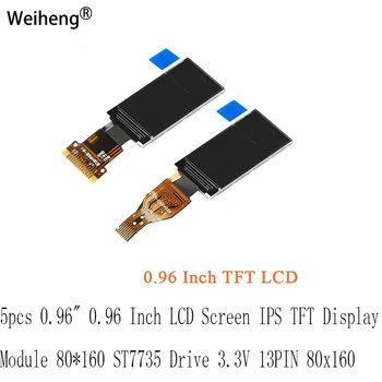 5pcs 0.96 0.96 אינץ LCD מסך IPS TFT מודול 80160 ST7735 לנהוג 3.3 V 13PIN 80x160