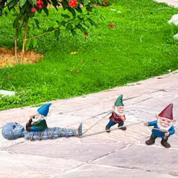 גמד גינה עיצוב מחוץ זר מחוץ Gnome עיצוב חיצוני פסל שרף גן עיצוב עמיד ועמיד מושלם עבור