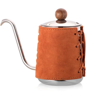 500ML משק בית אל חלד 304 אספרסו אנטי-קפה חם בסיר Drinkware יד דחף תה סיר