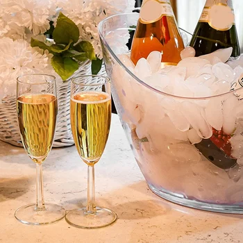 2Pcs קרח, ג ' קוזי, שמפניה בדלי מטיל דלי קרח על קוקטייל בר מימוזה בר אספקה דליי קרח למסיבות