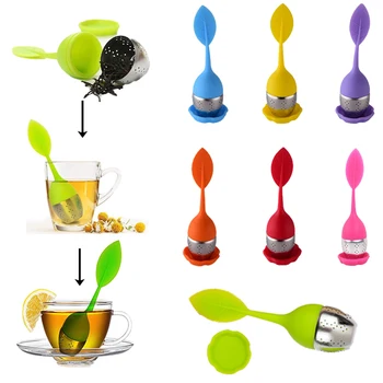 תה Infuser בשביל לתבל את מסנן שקית תה תה עלים Infuser Teaware מפואר מסננת תה צמחים כלים אביזרים Teamaker לתה מסננת