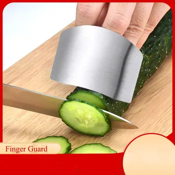 כלי מטבח אביזרי נירוסטה שומר אצבע בטיחות ירקות חותך יד המשמר כלי מטבח לחתוך את האצבע מגן כלי