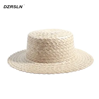 חדש תוספות השמש בקיץ כובעים נשים אופנה קרם הגנה חוף כובע בעבודת יד כובעי קש הגנת UV בנות מסיבת התה כובע מגבעת קלאסיקות
