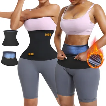 נשים סאונה המותניים מאמן זיעה ניאופרן לחגורה במשקל הרזיה טימר הבטן שליטה לאבד שומן בטן כחול ציפוי הסרט