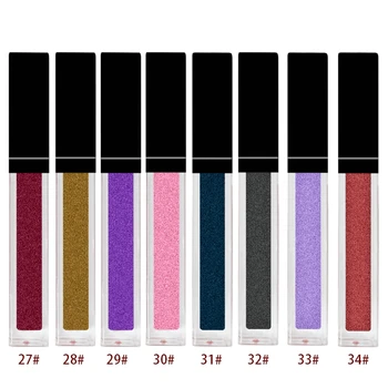 מותג פרטי 49 צבעים מרובע צינור ליפ גלוס הסיטוניים להזין לחות לאורך זמן ללא-סטיק ליפ טיפול איפור מותאם אישית בתפזורת
