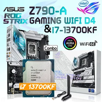 לוח אם מעבד מחשב DIY משולבת ASUS רוג ' לילית Z790-משחקים WIFI D4 Mainboard עם Intel Core i7-13700KF שולחן עבודה, מעבד ערכת