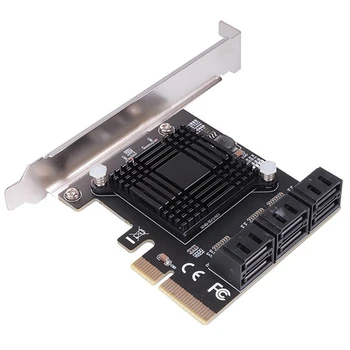SATA 3 PCI כרטיס הרחבה PCI-E/PCIE SATA בקר SATA מכפיל SATA3 6Gbps Asmedia ASM1166 צ ' יפ דיסק קשיח SSD