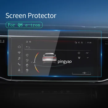 עבור אאודי Q8 e-tron 2024 הרכב מדבקות מגן מסך ניווט תצוגת מזג זכוכית סרט מגן ואביזרי רכב אוטומטי
