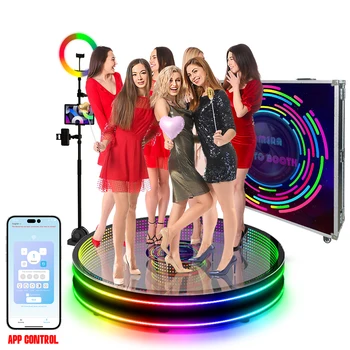 נייד Selfie Led מראת זכוכית 360 תא צילום 360 וידאו בות עם חינם לוגו המצלמה מכונת ממכר אוטומטית בעבור מסיבת חתונה אירועים