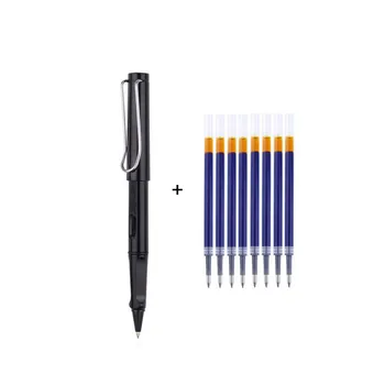 9Pc עט כדורי + מילוי סט שחור כחול אדום דיו ג 'ל עט כדור טיפ 0.5 מ