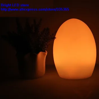 220X220mm PE ביצה עיצוב RGB סוללה נטענת רומנטי הוביל חיים אור led שולחן בר אור 1w עם מרחוק עם מטען