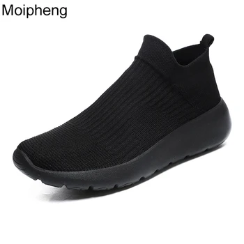 Moipheng נעלי נשים לנשימה רשת יוניסקס פלטפורמת נעלי גברים מזדמנים קל ריצה ספורט נעלי טניס Feminino