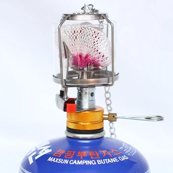 עמיד גז פנס גז מנורת זכוכית המנורה תלויה טיולים פנס קל פיזואלקטריים מערכת הצתה נייד
