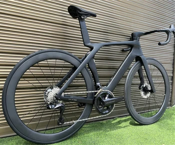 שחור עם כסף לוגו 2023 SLR פחמן כביש אופניים דיסק בלם T1000 UD מלא אופניים 105 R7020 Groupset 50mm גלגלים CX9 דיסק רכזות