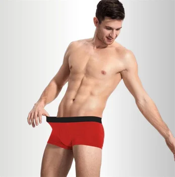 תחתונים בוקסר גברים אופנה מכנסיים קצרים רך לנשימה כותנה קמור המפשעה חדש כותנה בוקסר Homme קוקה 5XL סקסי תחתונים