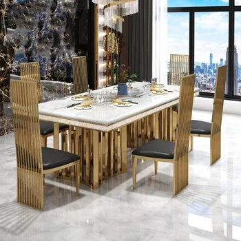 יוקרה מודרנית שולחן אוכל כסא השיש השולחן ניידים שולחנות מטבח מסוף שולחן האוכל נייד שולחן באבוס בבית ריהוט