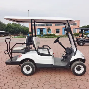 סין מפעל עגלות גולף חשמלי, עגלת גולף 6 מושבים 4+2 מושב סיור אוטובוס מועדון עגלת גולף חשמליים באגי
