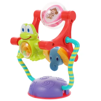 תינוק כסאות גבוהים השולחן כוס יניקה צעצוע ילדים Rotatable גלגל כיסא גבוה אינטראקטיבית למידה מוקדמת צעצועים