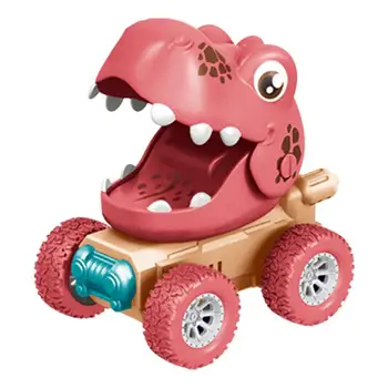 קריקטורה דינוזאור צעצוע לסגת מכוניות ריאליסטי דינוזאורים סדרת מכוניות מיני דינוזאור המכונית צעצועים לילדים יום הולדת האינרציה צעצוע