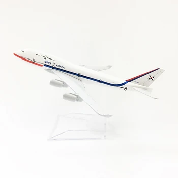 למות מתכת יצוקה מטוסים דגם צעצוע אוסף קישוט מתנה 16cm סגסוגת סטטית של מטוסים קוריאני אוויר מטוס בואינג 747