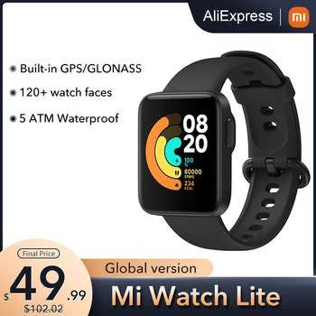 Xiaomi Mi לצפות לייט Bluetooth שעון חכם GPS 5ATM עמיד למים SmartWatch כושר לפקח על קצב לב mi בנד. הגירסה העולמית